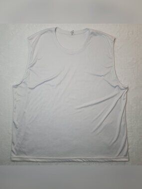 Alo Yoga Men's Performance Athletic Muscle Tank Top Sz 3XL White Workout Run Gym